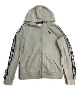 Abercrombie kids Sage Green Hooded Zip Sweatshirt - Size 15/16